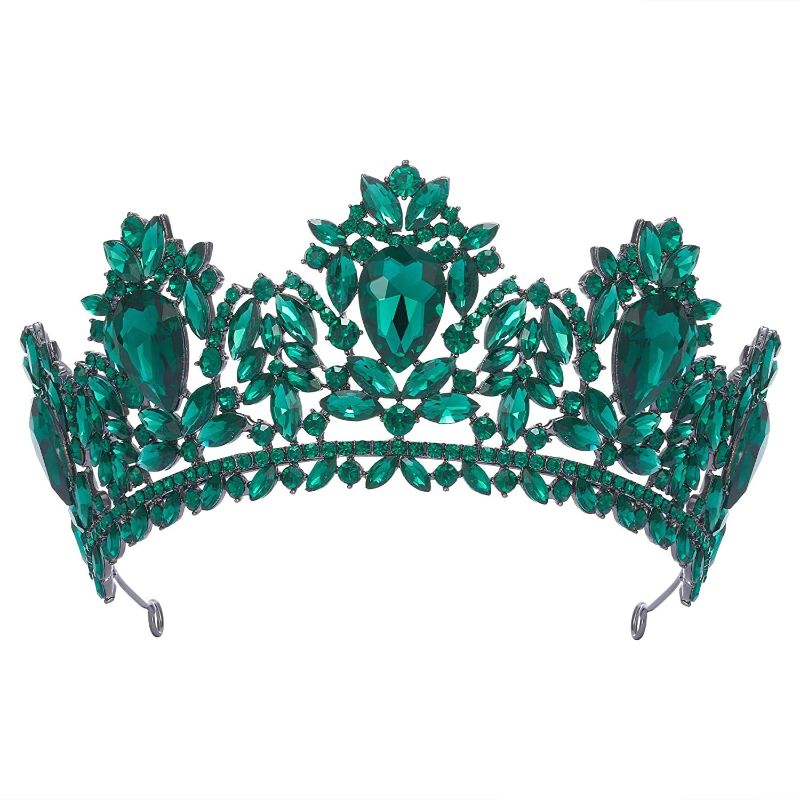 Photo 1 of  SWEETV Tiara Crown for Women, Wedding Tiara...
