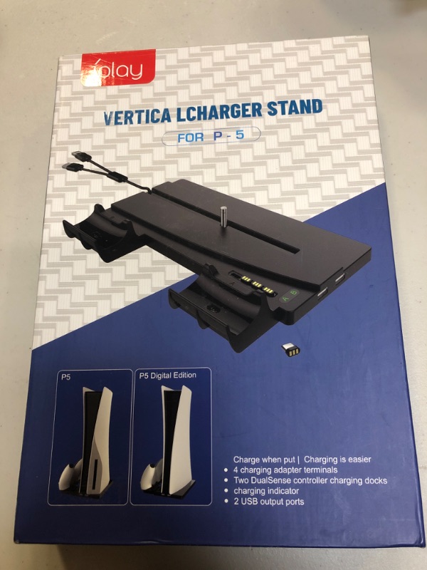 Photo 2 of PS5 Controller Charger Station, Vergissm Playstation 5 / PS5 Controller Holder USB Charging Docking Station Stand for Sony PS5 Controller 