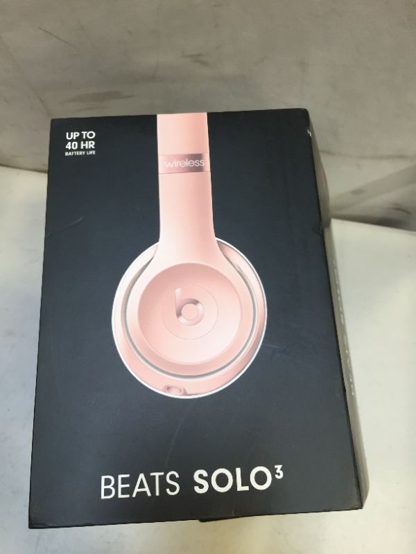 Photo 6 of Beats by Dr. Dre Solo3 Wireless On-Ear Headphones Rose Gold (USED)