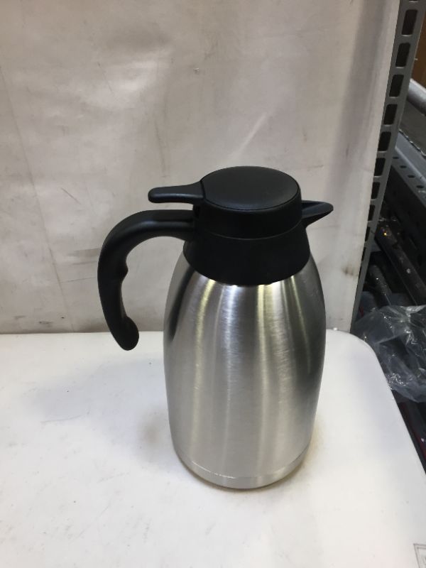 Photo 2 of 68 oz Stainless Steel Thermal Coffee Carafe/Double Walled Vacuum Thermos/12 Hour
