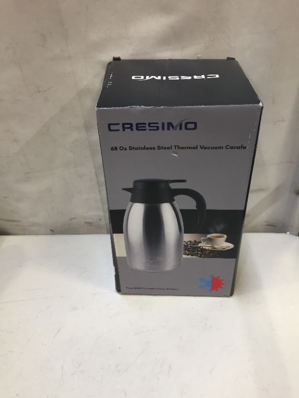 Photo 1 of 68 oz Stainless Steel Thermal Coffee Carafe/Double Walled Vacuum Thermos/12 Hour