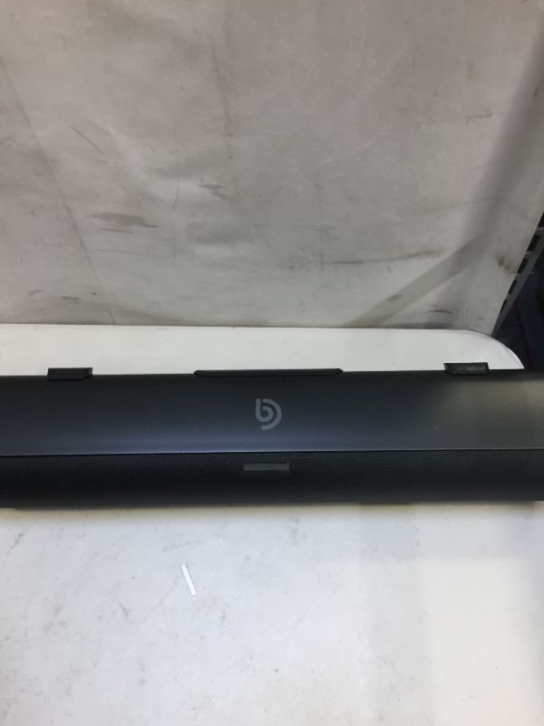 Photo 5 of 2.0 Soundbar,  Sound Bar for TV, Built-in DSP & 3D Surround Sound, 3 EQ Modes, Wireless Bluetooth 5.0, Optical, AUX, Remote Control 
(TURNS ON BUT UNABLE TO FULLY TEST)