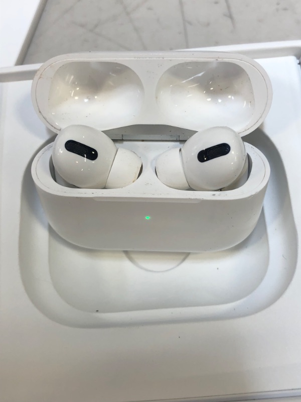 Photo 2 of Apple AirPods Pro Wireless Earbuds with MagSafe Charging Case. Active Noise Cancelling, Transparency Mode, Spatial Audio, Customizable Fit, Sweat and Water Resistant. Bluetooth Headphones for iPhone
