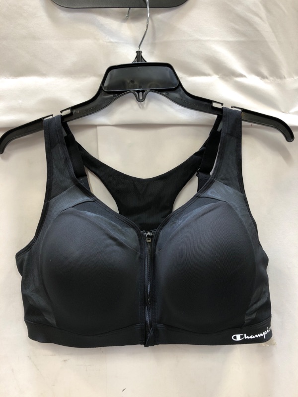 Photo 2 of Champion Womens Motion Control Zip Sports Bra, SIZE : UNKNOWN (LOOKS LIKE A 2XL)