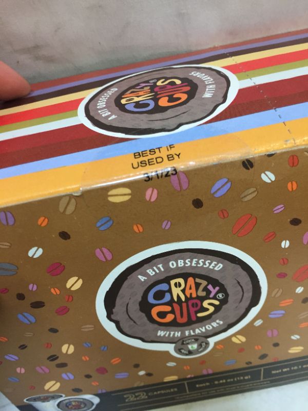 Photo 5 of Crazy Cups Flavored Coffee for Keurig K-Cup Machines, Chocolate Raspberry Truffle, Hot or Iced Drinks, 22 Single Serve, Recyclable Pods
EXP 3/1/2023