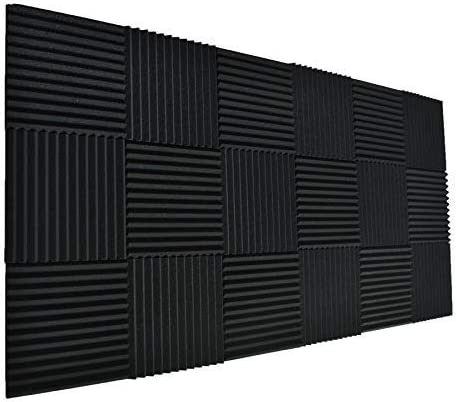 Photo 1 of 24 Pack Black 1" x 12" x 12" Acoustic Wedge Studio Foam Sound Absorption Wall Panels (24pack-black)
(factory sealed)