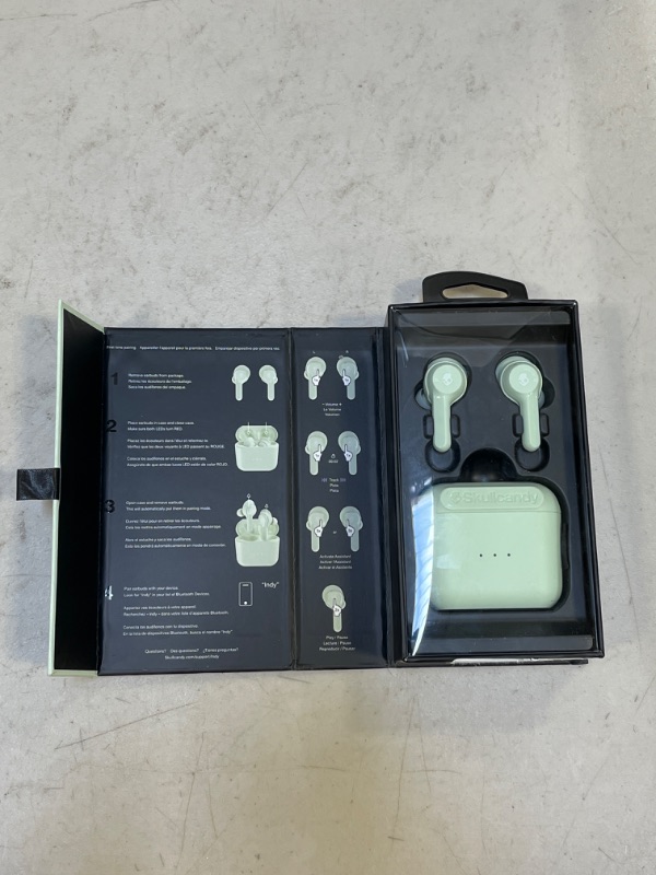 Photo 4 of Skullcandy Indy True Wireless Bluetooth Earbuds - Pastel Green

