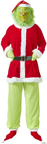 Photo 1 of Adrinfly Christmas Green Monster Deluxe Santa Costume with Mask
SIZE XL 