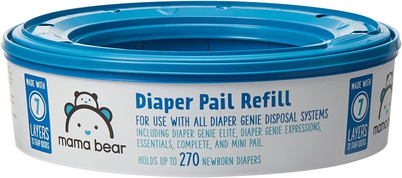 Photo 1 of Amazon Brand - Mama Bear Diaper Pail Refills for Diaper Genie Pails 2 PACK 