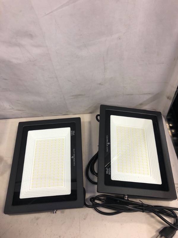 Photo 3 of GLORIOUS-LITE 2 Pack 100W LED Flood Light Outdoor