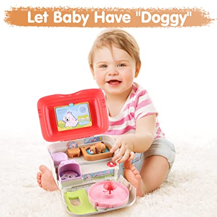 Photo 1 of iPlay, iLearn Musical Dog House Toy Set for Kids, Toddler Pretend Play Puppy Pet Care Playset, Electric Doggy Pals W/ Carrier, Birthday Gift for 18 24 Month, 2 3 4 5 Year Old Girls Baby Infants Boys
