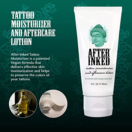 Photo 2 of After Inked Tattoo Moisturizer Cream & Aftercare Lotion Balm 3 Fluid Ounce Tube (1-Pc), EXP: UNKNOWN.
