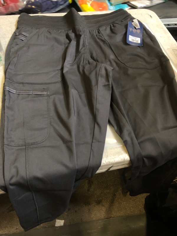 Photo 2 of Cherokee Women Scrubs Pant Workwear Revolution Natural Rise Jogger WW011 SIZE Medium Petite Pewter