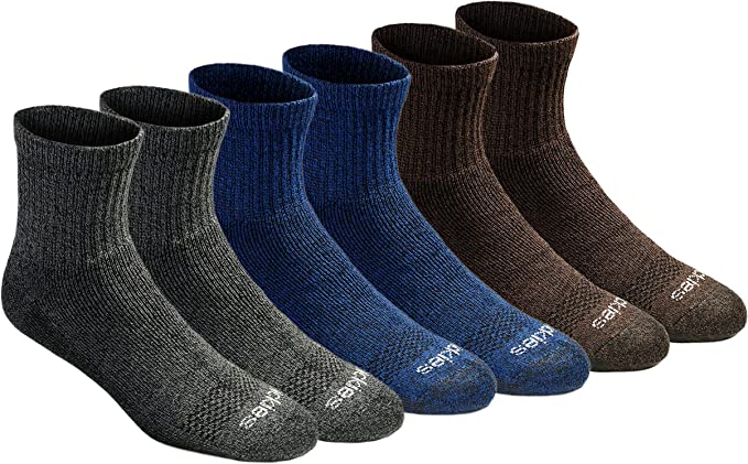 Photo 1 of Dickies Men's Dri-Tech Moisture Control Quarter Socks Multi-Pack SIZE 8-11
