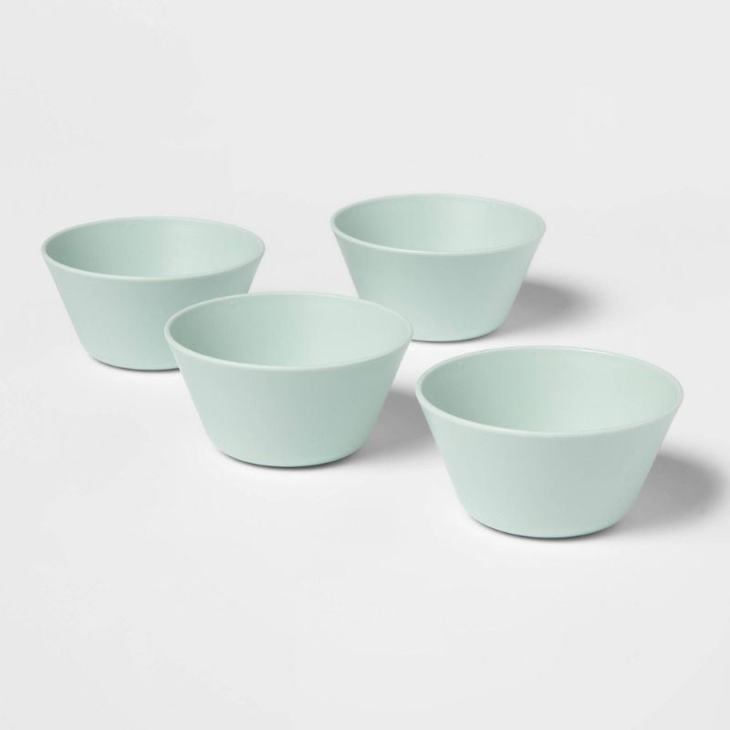 Photo 1 of 5 PACK 7.9oz 4 CT Plastic Mini Bowls Green - Room Essentials 