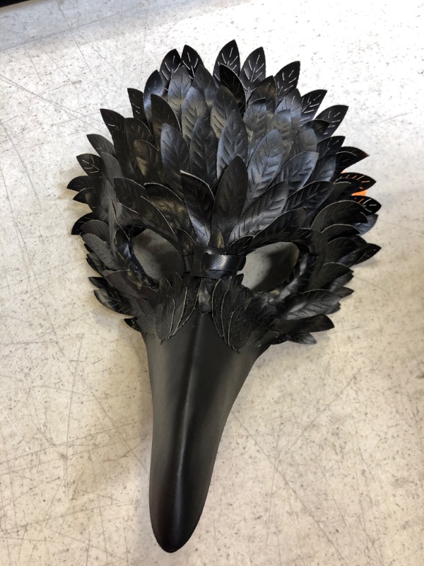 Photo 2 of Adult Black Crow Masquerade Halloween Costume Mask - Hyde &#38; EEK! Boutique&#8482;