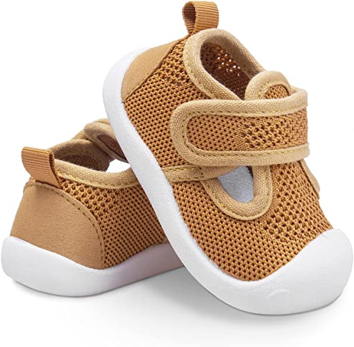 Photo 1 of Baby First-Walking Shoes 1-4 Years Kid Shoes Trainers Toddler Infant Boys Girls Soft Sole Non Slip Cotton Canvas Mesh Breathable Lightweight TPR Material Slip-on Sneakers Outdoor
