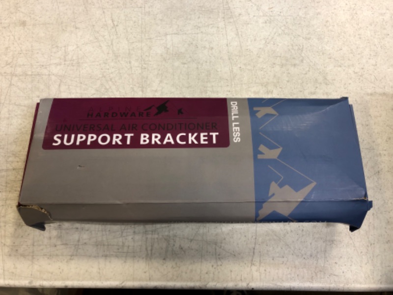 Photo 4 of ALPINE HARDWARE Premium Heat Pump Drillless Drill-Less Window Air Conditioner & Heat Pump Bracket - Window AC Support - Supports Air Conditioners Well Over 200 lbs. - No Drilling 2022 Model
