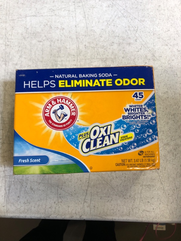 Photo 2 of Arm and Hammer Plus OxiClean Powder Laundry Detergent