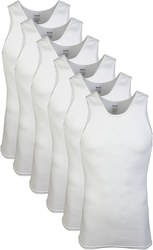 Photo 1 of Gildan Men's A-Shirt Tanks, Multipack, Style G1104 2XL
