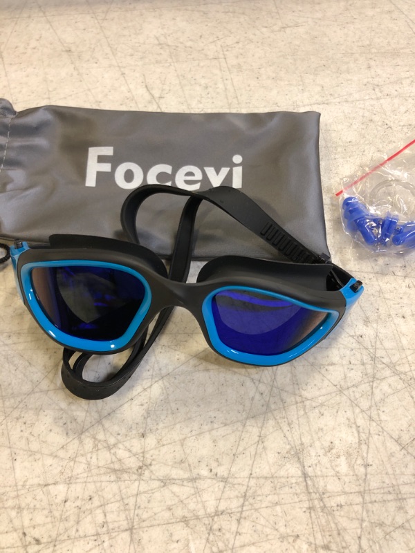 Photo 1 of Focevi Swimming Goggles for Men/Women, Anti-Fog Anti-UV Wide Vision Adult Swim Goggles, Boys/Girls/Junior/youth Swim Glasses
