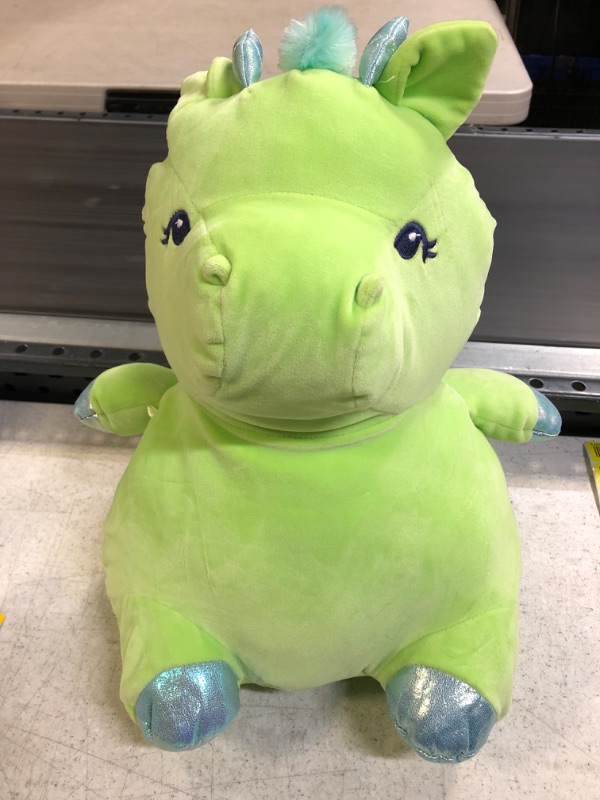 Photo 1 of animal adventure green unicorn plush