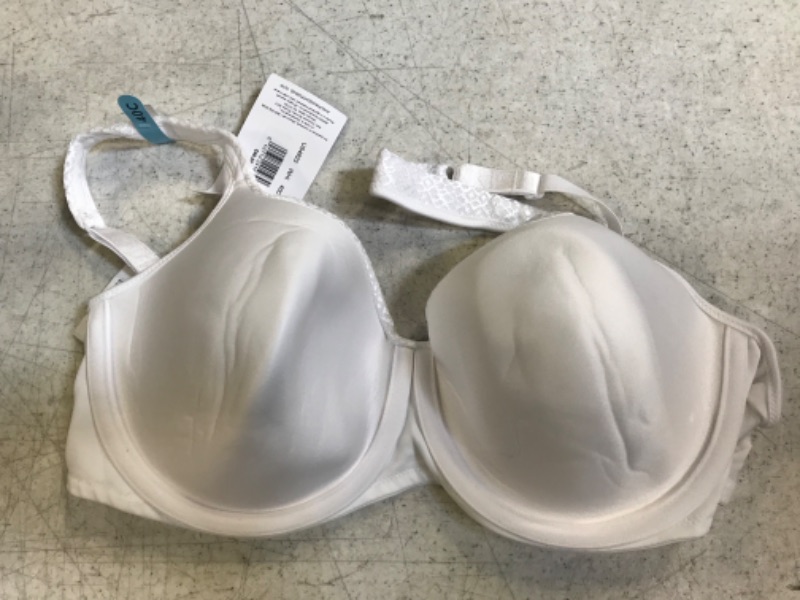 Photo 2 of 40 C - Playtex Women's Secrets Underwire Coverage Balconette T-Shirt Bra for Full Figures 40C White