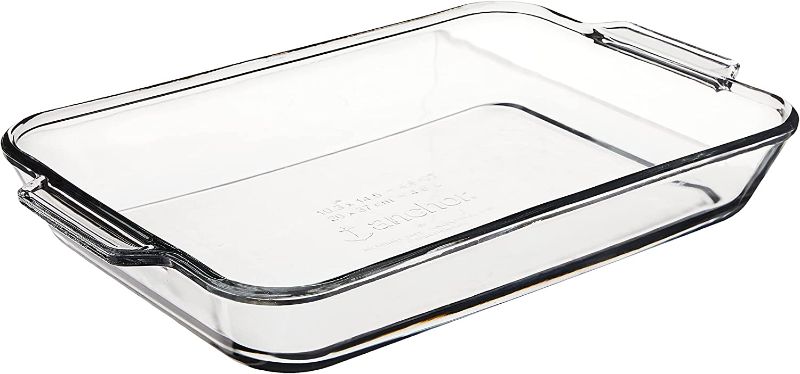 Photo 1 of Anchor Hocking 4.8 Quart Rectangular Glass Baking Dish (1 piece, tempered tough, dishwasher safe)
