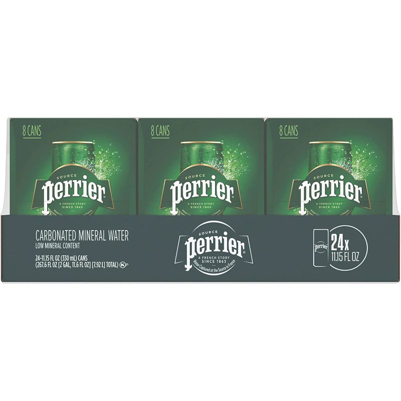 Photo 1 of 
Perrier Sparkling Water, 11.15 Fl Oz Cans (24 Count) exp 6/23