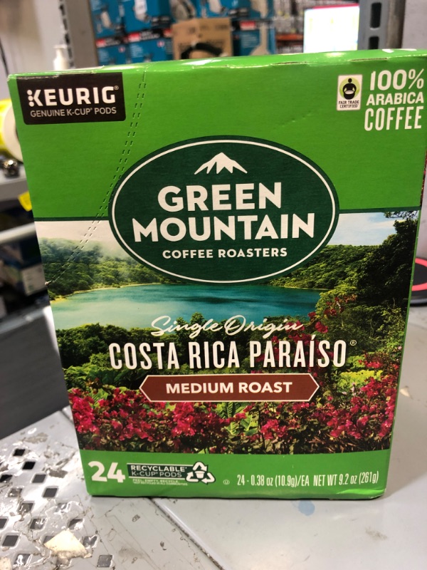 Photo 2 of 24 GM COSTA RICA PARAISO Coffee K cups Keurig Sweet Exotic Medium Roast Kosher
