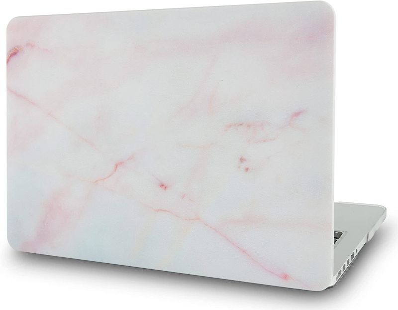 Photo 1 of LASSDOO Compatible with MacBook Pro Retina 15 inch Case Cover 2015,2014,2013,2012 Release A1398 Plastic Hard Shell + Screen Protector (Pink Marble)
