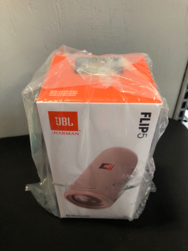 Photo 2 of JBL FLIP 5, Waterproof Portable Bluetooth Speaker, Pink - sealed 
