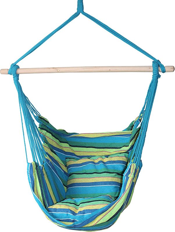 Photo 1 of ABO Gear Hanging Rope Hammock Chair Porch Swing Seat Sky Chair with Cushions for Indoor or Outdoor Spaces,Green
Approximate Measures 38-3/8" x 15-1/8"
