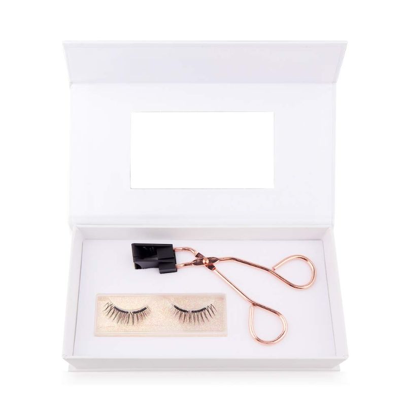 Photo 1 of BEPHOLAN Soft Magnetic False Eyelashes, With Eyelash Curler Applicator, 1 Pairs Faux Mink Fake Eyelashes, 003
