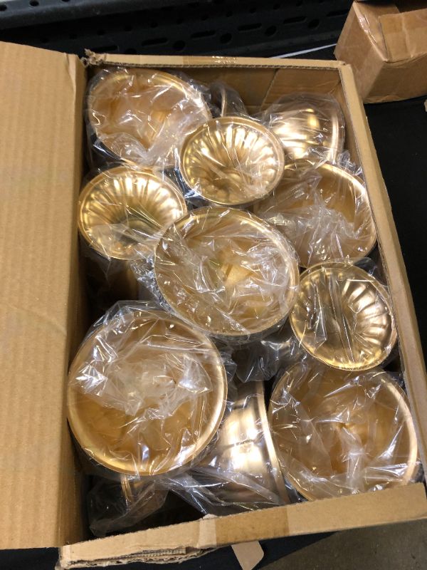 Photo 2 of 10 pack plastic gold goblet decor