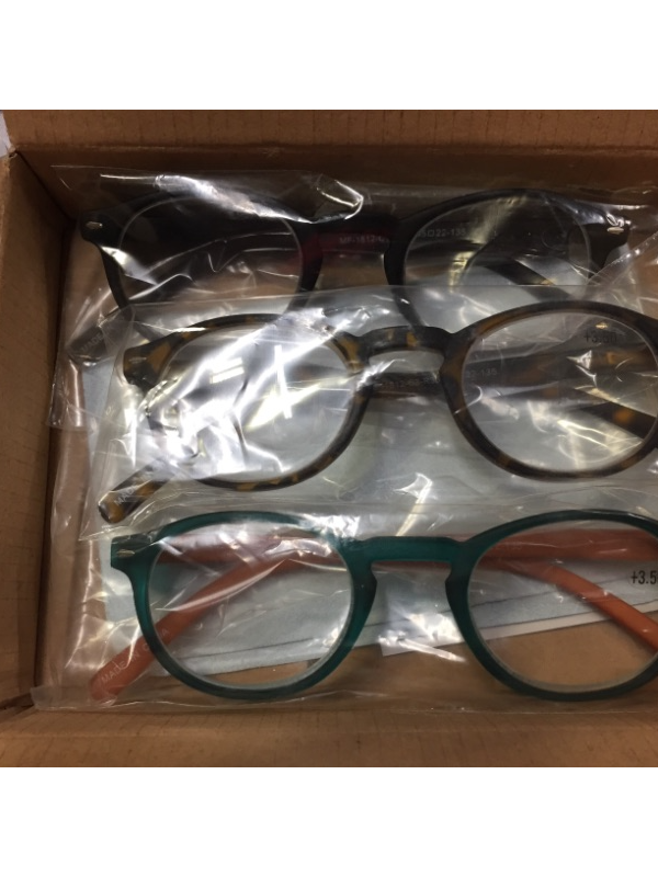 Photo 1 of 3 pairs of reading glasses +3.50