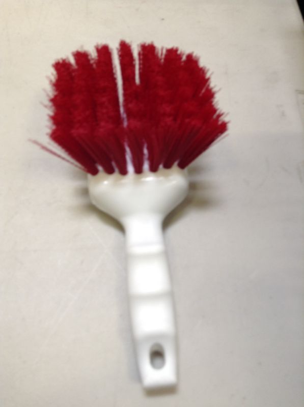 Photo 2 of Carlisle 4054105 Sparta Spectrum 8" Red Utility Scrub Brush
