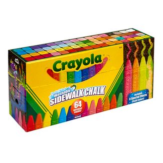 Photo 1 of Crayola Washable Sidewalk Chalk 64 Colors