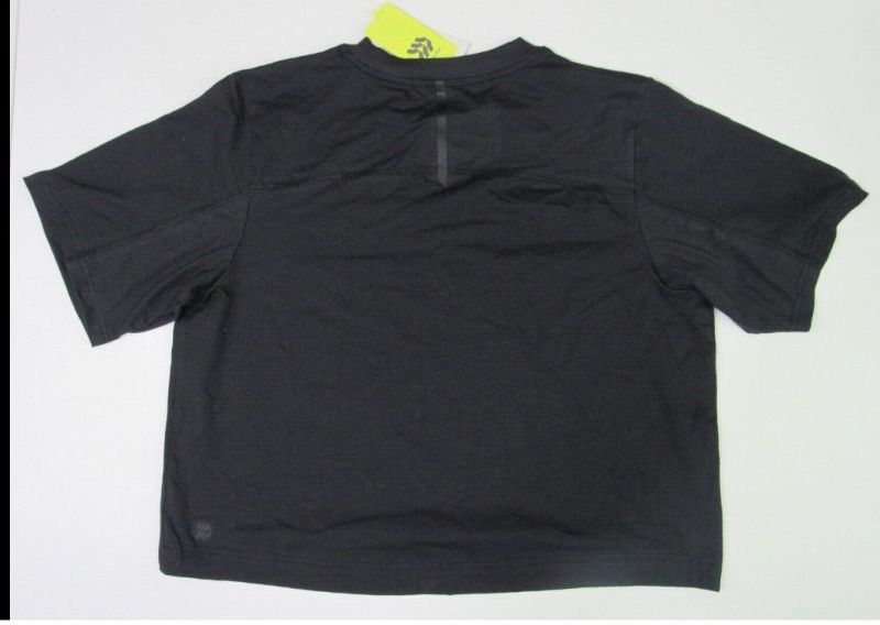 Photo 3 of 

Women's Supima Cotton Short Sleeve Boxy Fit Top - All in Motion Black Size S -2 shirt 
