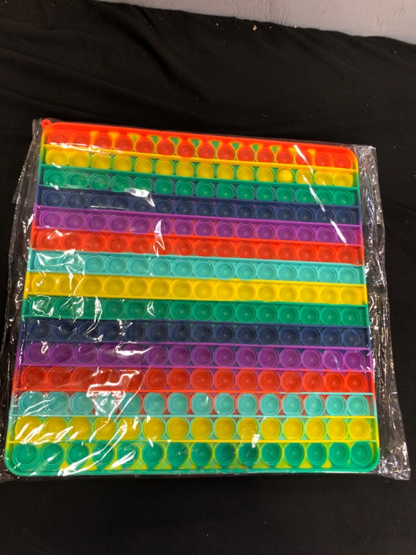 Photo 1 of 30CM RAINBOW SQUARE POP IT