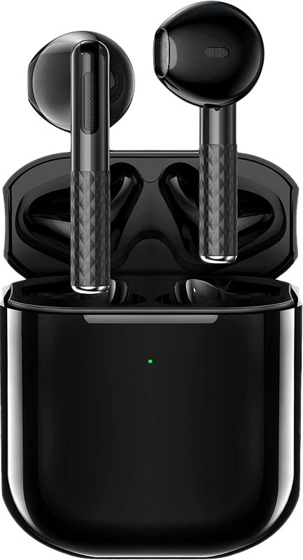 Photo 1 of True Wireless Earbuds, FEANS Bluetooth 5.3 Noise Cancelling Headphones with Microphone, Waterproof Stereo Earphones Touch Control Headset with Deep Bass for iPhone/Android (Black)
