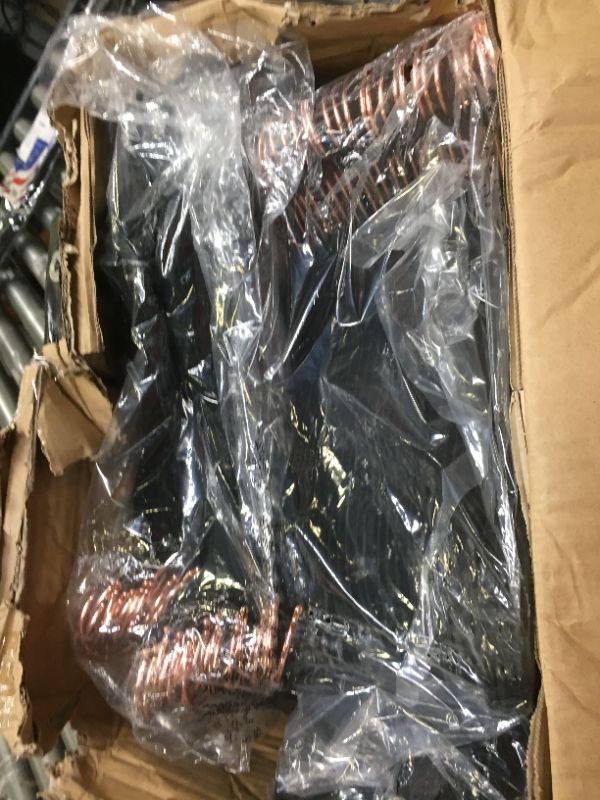 Photo 3 of Bundle of Amazon Basics Slim, Velvet, Non-Slip Suit Clothes Hangers, Black/Rose Gold, Box Packaging Damaged, Moderate Use, Scratches and Scuffs Found on Item

