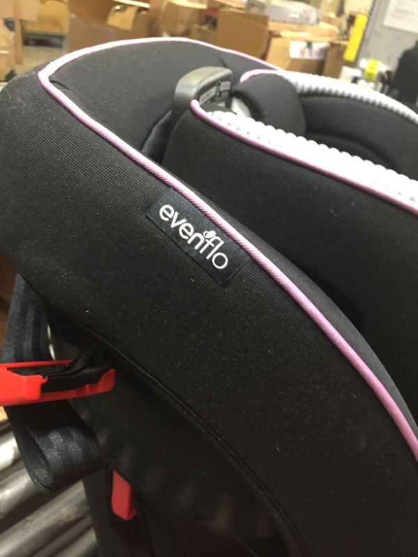 Photo 5 of Evenflo EveryFit 4-in-1 Convertible Car Seat - Augusta, Box Packaging Damaged, Moderate Use, Scratches and Scuffs Found on Item, Box packaging Damaged, Dirty from Previous Use, Missing Cup Holders