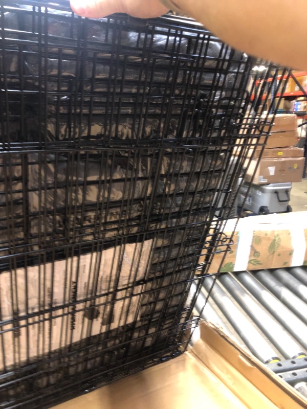 Photo 1 of MidWest Homes for Pets New World Double Door Dog Crate Kit Size: 42-Inch Kit | Large Dog Breed, , Box Packaging Damaged, Moderate Use, Scratches and Scuffs Found on Item



