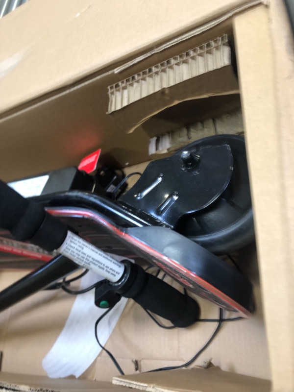 Photo 7 of Razor Power Core E90 Electric Scooter, Box Packaging Damage, Moderate Use, Scratches and Scuffs Found on Item, Hardware Loose in Box, Missing Hardware, Item Turned on, Did not Go or Glow. 
