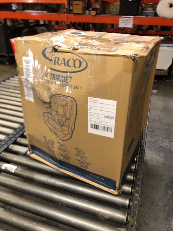 Photo 2 of GRACO TriRide 3 in 1, 3 Modes of Use from Rear Facing to Highback Booster Car Seat, Redmond, Box Packaging Badly Damaged, Minor Use,

