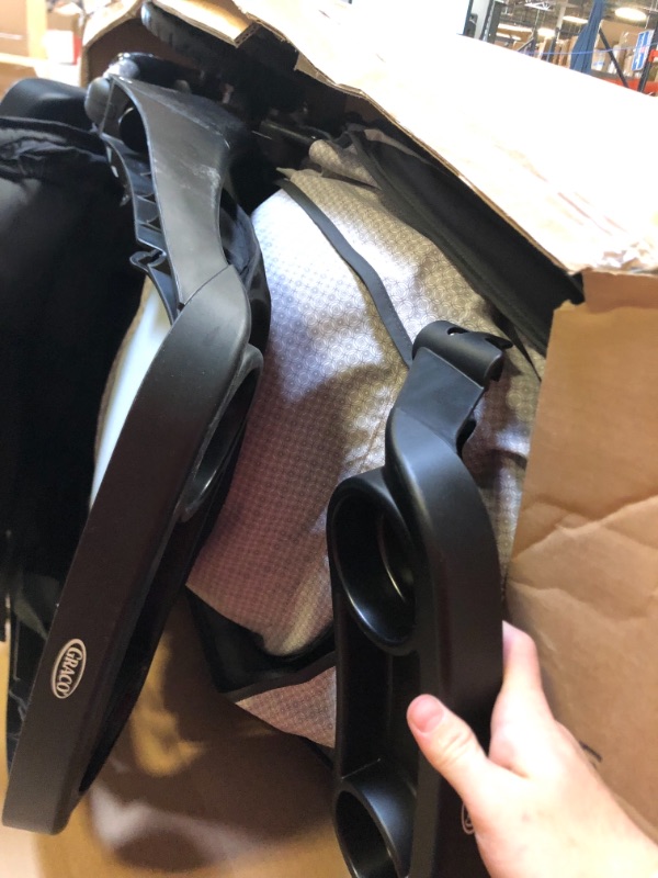 Photo 9 of Graco DuoGlider Click Connect Stroller, Glacier, Box Packaging Damaged, Moderate Use, Scratches and Scuffs on item, Missing Parts, Dirty from Previous Use, Hair Found on Item 
