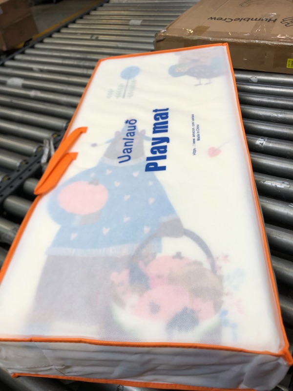 Photo 1 of Foldable Baby Play Mat for Crawling, Box Packaging Damaged, Minor Use,
