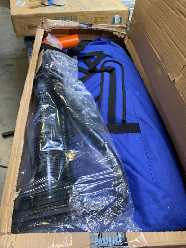 Photo 4 of Serenelife Inflatable Stand Up Paddle Board (6 Inches Thick), Box Packaging Damaged, Moderate Use, Scratches and Scuffs on Item, Missing Parts and Some Hardware, Dirty From Previous Use, Air Leak in Inflatable, Selling for Parts