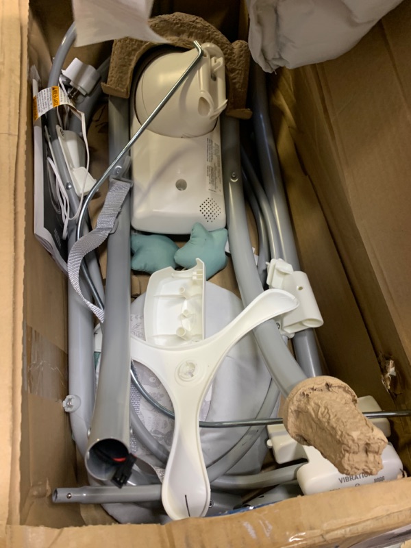 Photo 1 of Graco® Simple Sway™ Swing, Ivy, Box Packaging Damaged, Moderate Use, Scratches and Scuffs Found on Item, Missing Parts, Missing Hardware, Selling for Parts

